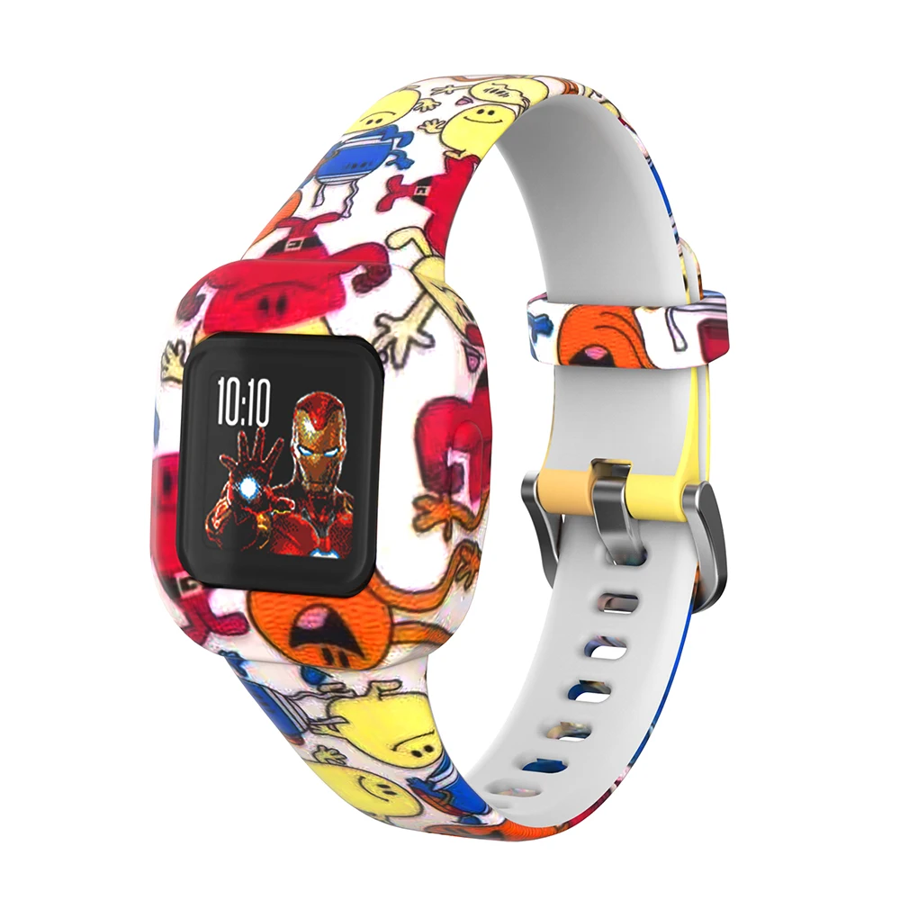 سيليكون شريط للرسغ للغارمين صالح JR3 سوار معصمه استبدال مربط الساعة ل GarminFit JR3 الأطفال حزام (استيك) ساعة