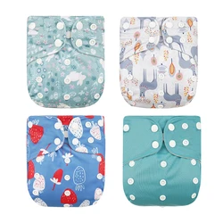 Elinfant 1Pcs New Arrival Suede Cloth Dry Fast New Design Washable Adjustable Reusable Baby Cloth Pocket Diaper For 3-15kg Baby