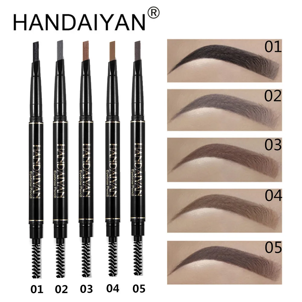 HANDAIYAN Waterproof Eye Brow Cosmetic Natural Long Lasting Women Eye Beauty Make Up Tool Eyebrow Pencil & Brush Maquiagem