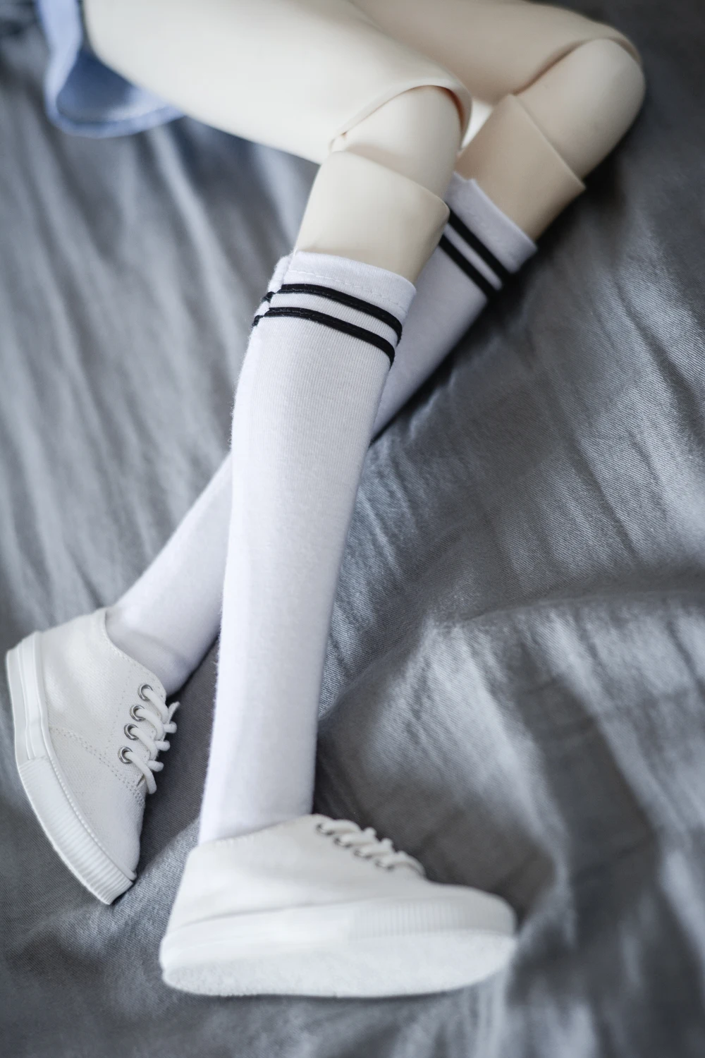 BJD doll clothes white elastic stockings uniform socks football socks 1/4 1/3 SD MSD POPO68 SSDF Uncle doll accessories