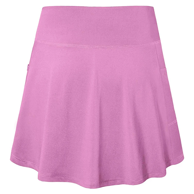 Women\'s Sport Tennis Skirts With Pockets Outdoor Running yoga Inner Shorts Skort High Elastic Waist Golf Hakama For Female 2024