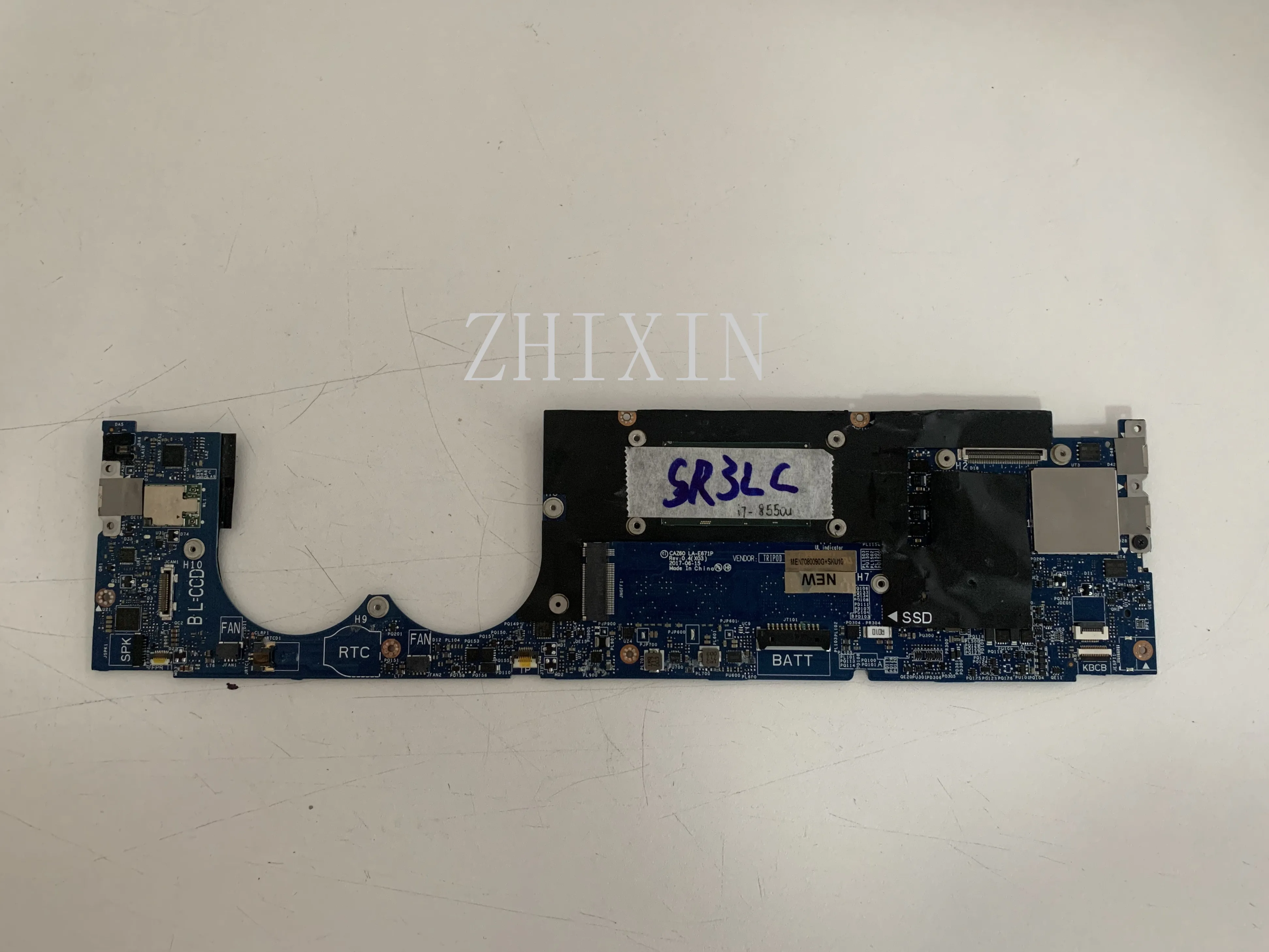 yourui FOR Dell XPS 13 9370 Laptop Motherboard with i7-8550U CPU 16G RAM  LA-E671P W970W 0W970W CN-0W970W Test work