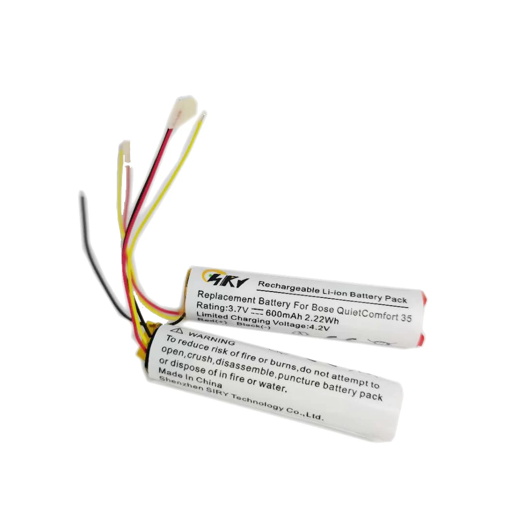 3.7V Rechargeable Lipo Replacement Headset Battery For Bose QuietComfort QC35 & QC35 II Accumulator