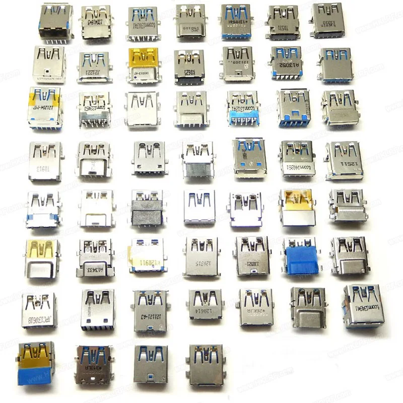 53PCS Type-A USB 3.0 Male Solder 9 Pin Plug Connector Socket