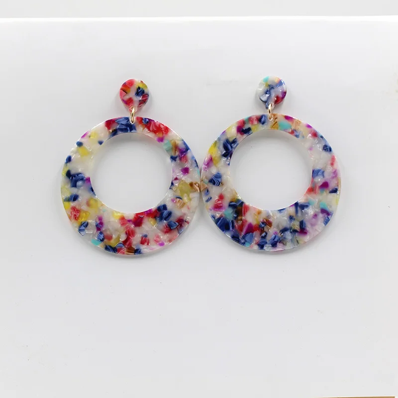 Aretes de carey para mujer, joyería de acetato, aretes largos colgantes a la moda, diseño de flores, acessos