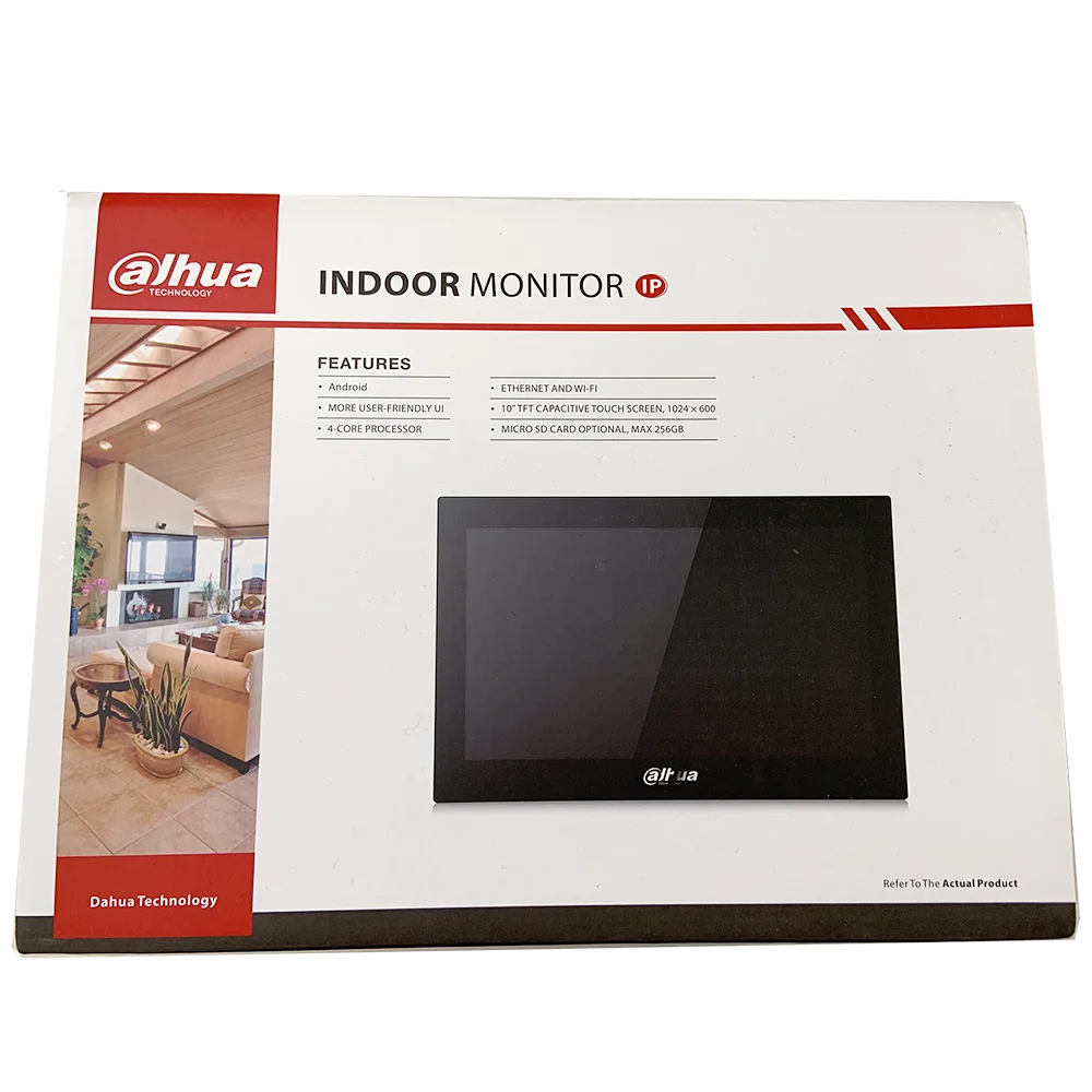 Dahua-vth5341g-w wifi video intercomunicadores, android 8.1, 10 polegadas, monitor interno digital, cartão micro sd, alarme de vigilância