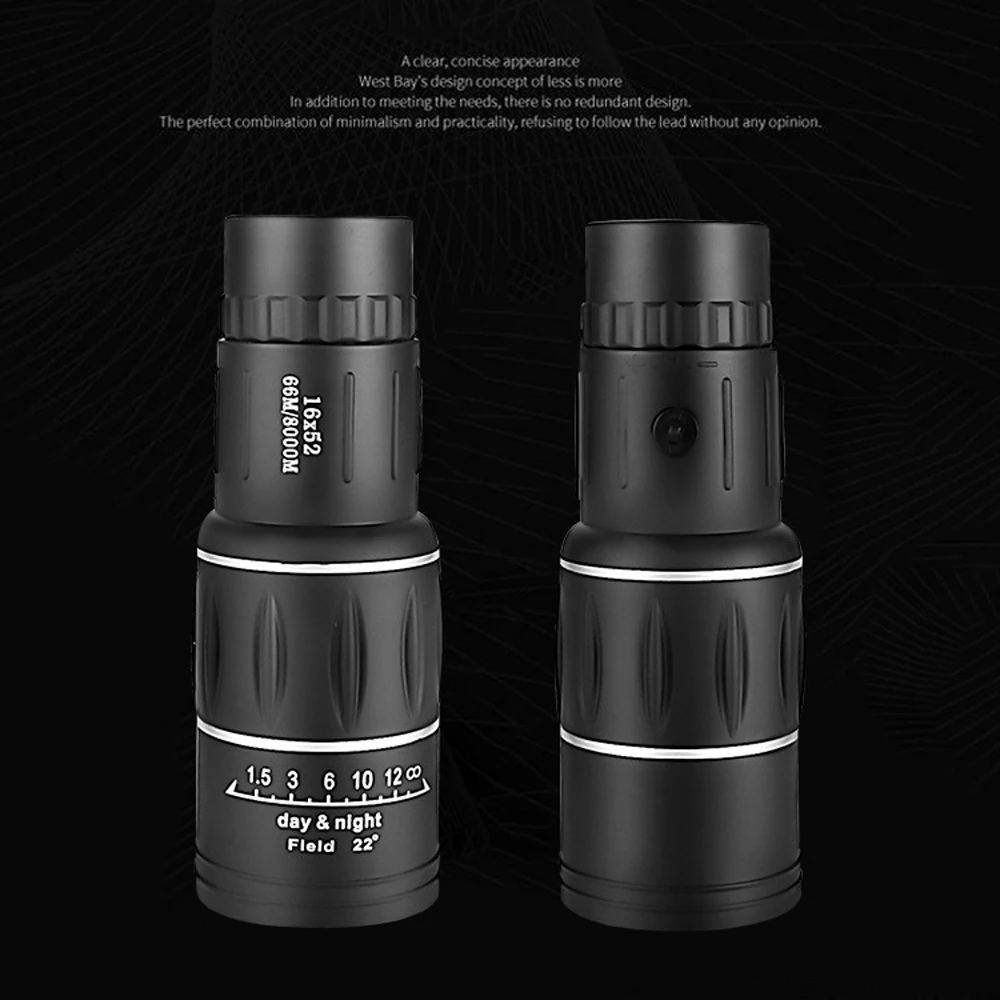 

16X52 HD Dual Focus Monocular Telescope Portable Hunting Telescope For Outdoor Hunting Tourism Bird Watching