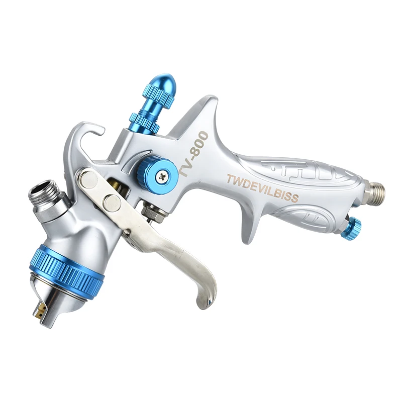 TV-800 Air Spray Gun Multi-purpose For Woodworking Furniture Pneumatic Paint Pistol Tool Gravity Feed 600CC High Atomization