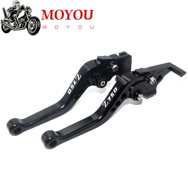 For KAWASAKI Z750 Z 750 2004 2005 2006 F14 K750 Motorcycle Accessories Aluminum Short Brake Clutch Levers LOGO Z750