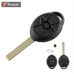 YIQIXIN-carcasa de llave de coche remota para BMW Mini Cooper S R50 R53, funda de cubierta Fob, 3 botones, hoja inteligente, caja de repuesto