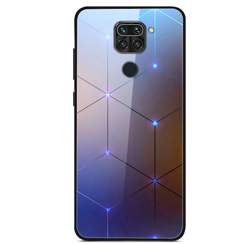 For Xiaomi Redmi Note 9s Case Tempered Glass Back Cover For Xiaomi Redmi Note 9 Phone Case Cover Note9 Redmi Note 9 Pro Max Case image 5
