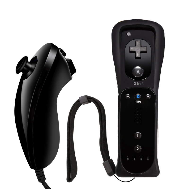 Wii Remote And Nunchuck Controller With Motion Plus