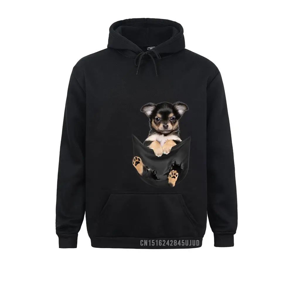 

Dog Lovers Gifts Chihuahua In Pocket Funny Dog Face Pullover Hip Hop Long Sleeve Hoodies Men Sweatshirts Design Hoods 2021
