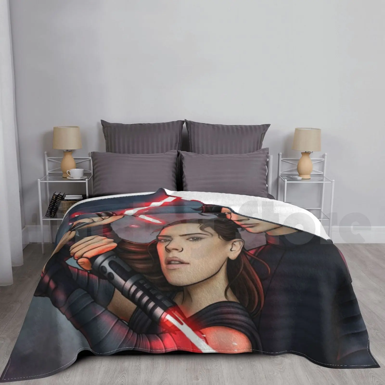 Reylo-Defiance Blanket For Sofa Bed Travel Reylo Dark