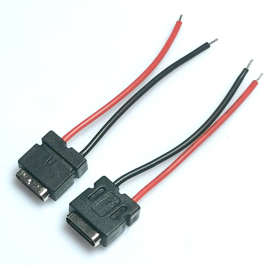 1-10PCS Connector type-C female base 2p welding wire waterproof strip connector charging special interface ipx7