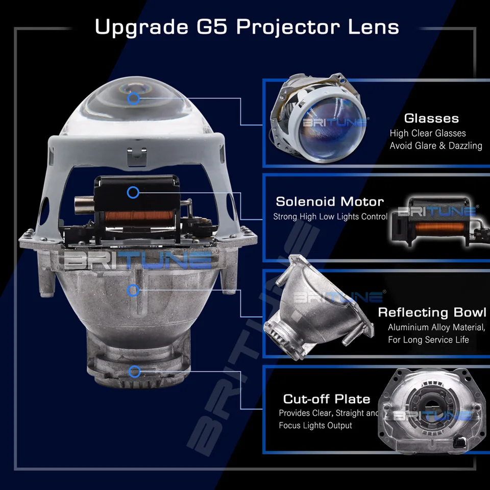D2S Bi-xenon Projector Lens Specific Kit For Mazda 6 Headlight