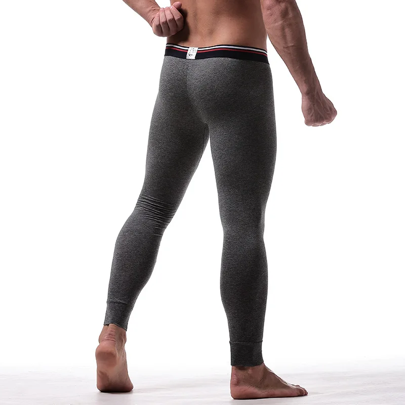 Men Pajama Underwear Sleep Bottoms Thermal Underwear Fitness Leggings Long Johns Breathable Underpants Loungewear Male 7XL