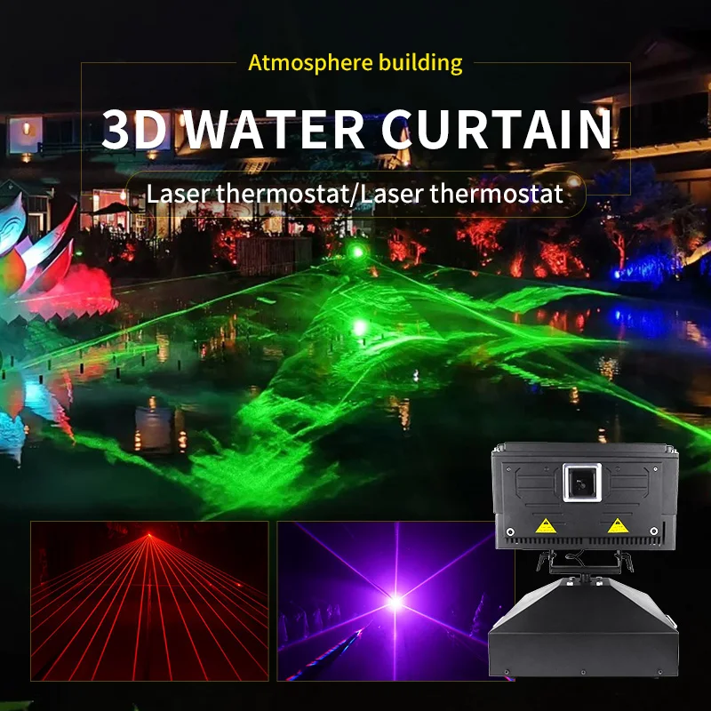 Waterdichte Rgb Animatie Laser Stage Light Laser Scanner Projector Podium Verlichting Effect Dj Laser Licht DMX512 Animatie Laser