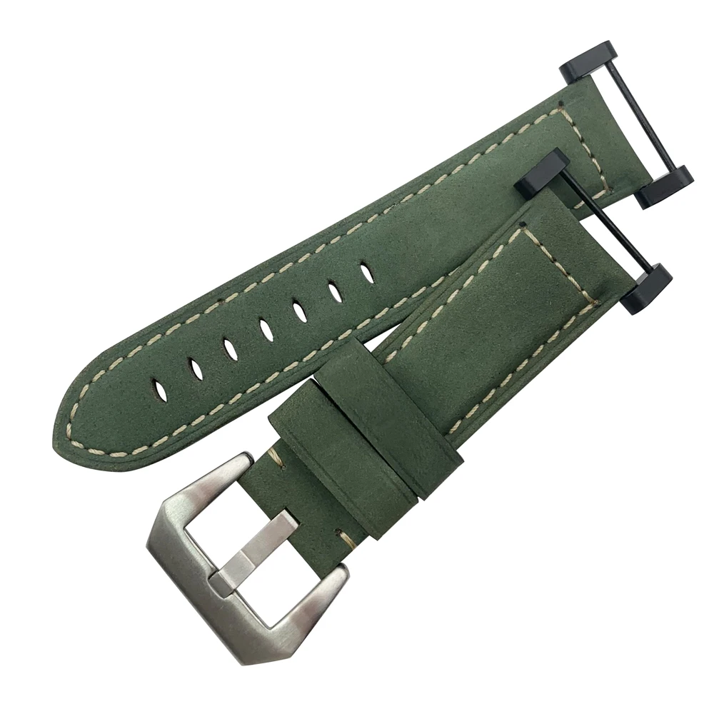 HQ Crazy Horse Genuine Leather Watch Band Strap For Suunto Core Series Essential WatchBand And Adapter And Screwdiver