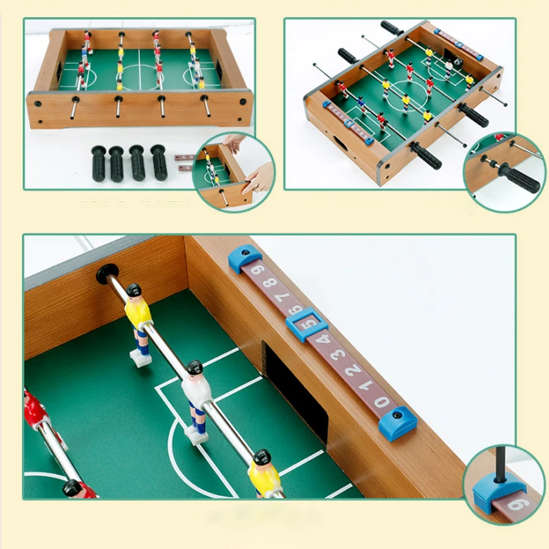 Football Table Games Foosball Soccer Board Mini Balle Baby Foot Ball Desk Interaction Toy Kid Player Gift Easy To Store