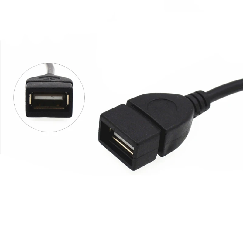 كابل V8 OTG microUSB إلى USB أنثى كابل microUSB OTG V8 OTG لنقل بيانات الهاتف أندريو