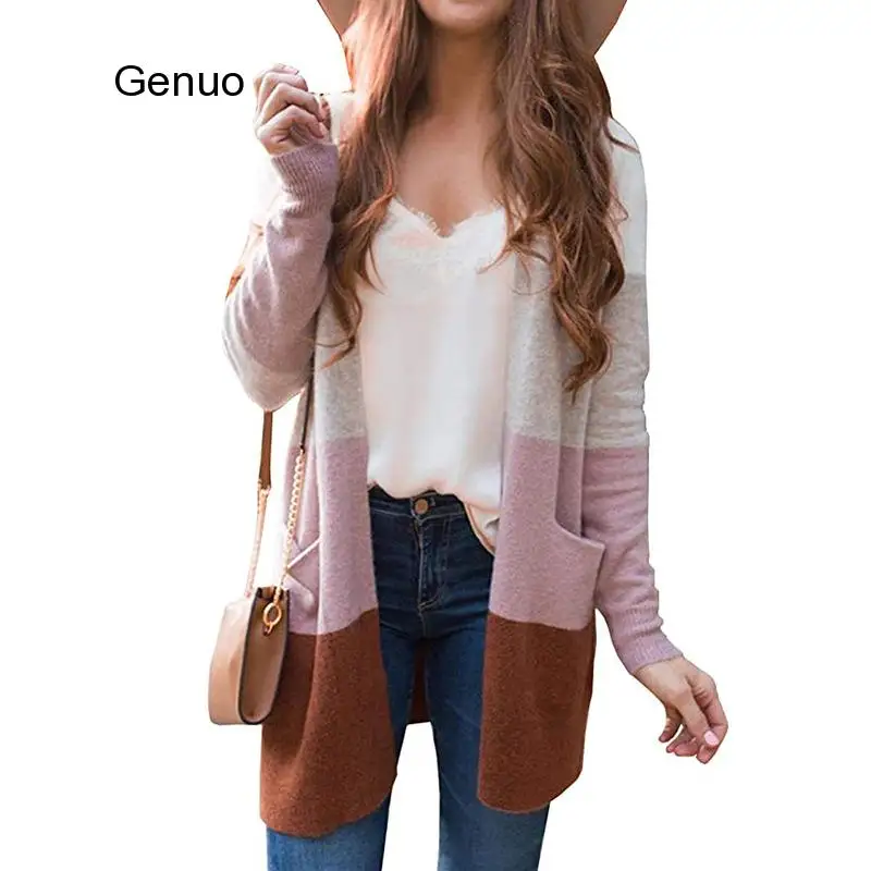 

2020 Cardigans Knitted Sweaters Women Autumn Thin Knit Cardigan Sweater Cotton Long Streetwear Coat Female 2XL