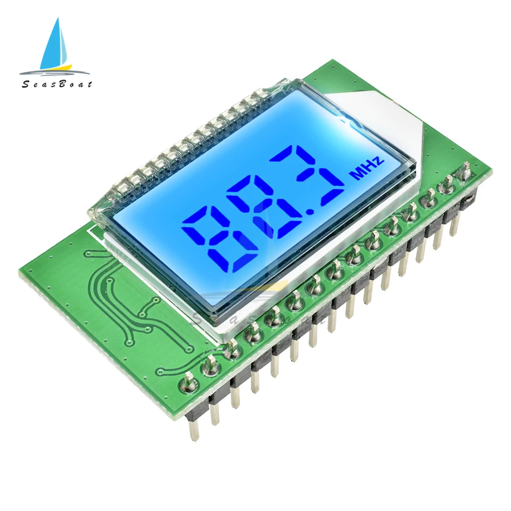 PLL LCD 87-108MHZ cyfrowy nadajnik radiowy FM/odbiornik moduł bezprzewodowy mikrofon Stereo Board cyfrowa redukcja szumów 3V-5V