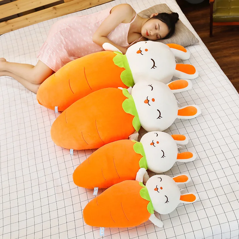 CangGeSweam Vegetable shape pillow soft and comfortable animal cute plush toy sleep support coussin over 55-110CM