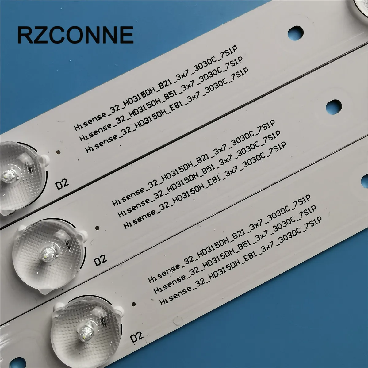 Tira de retroiluminação LED, 7LEDs, LED32EC290N LED32K188 LED32K198 LED32KEC2 LED32H166, 3PCs