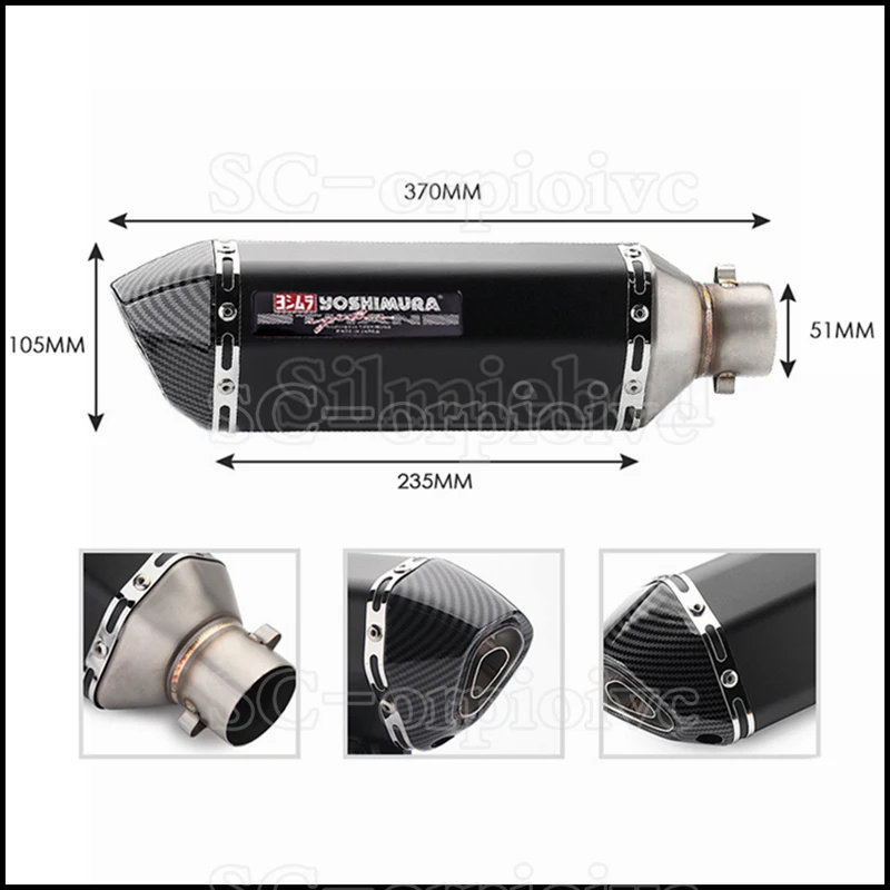 Yoshimura Exhaust Modified Muffler Escape moto Middle Link Pipe For KTM ADV 390 adventure 390adv 250duke 390duke RC390 2020 2021