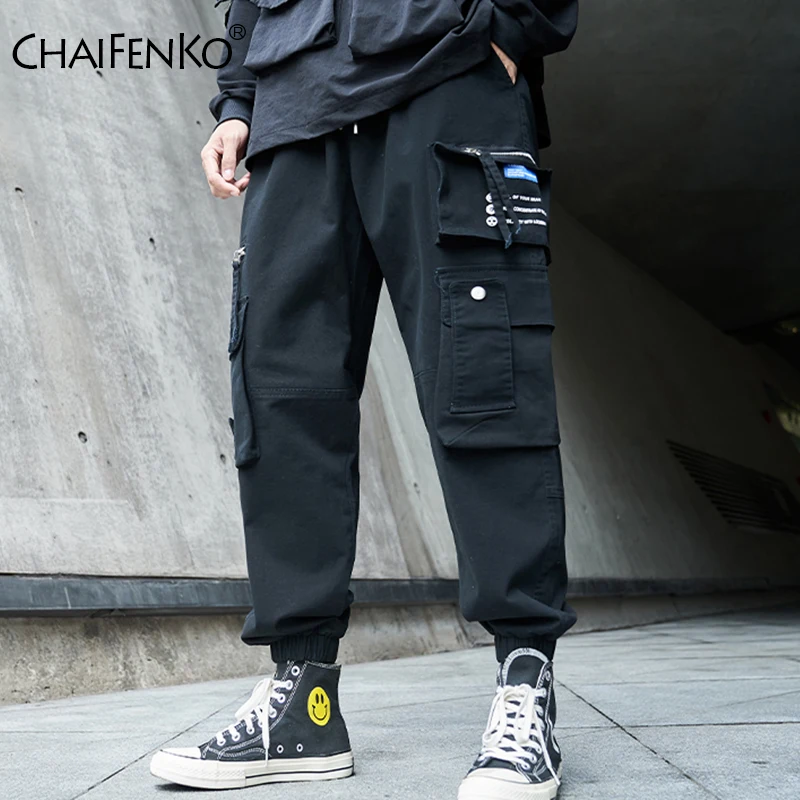 

Hip Hop Joggers Cargo Pants Men Fashion Cotton Pocket Harem Trousers Sweatpants Men 2021 New Streetwear Harajuku Casual Pants