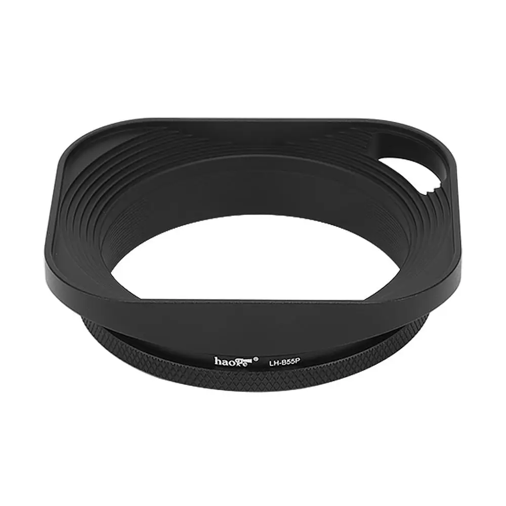 Haoge LH-B55P Đa Năng Vuông Kim Loại 55Mm Hood Cho Leica Ống Kính Carl Zeiss Ống Kính Voigtlander Panasonic Olympus Và 55Mm đường Chỉ May