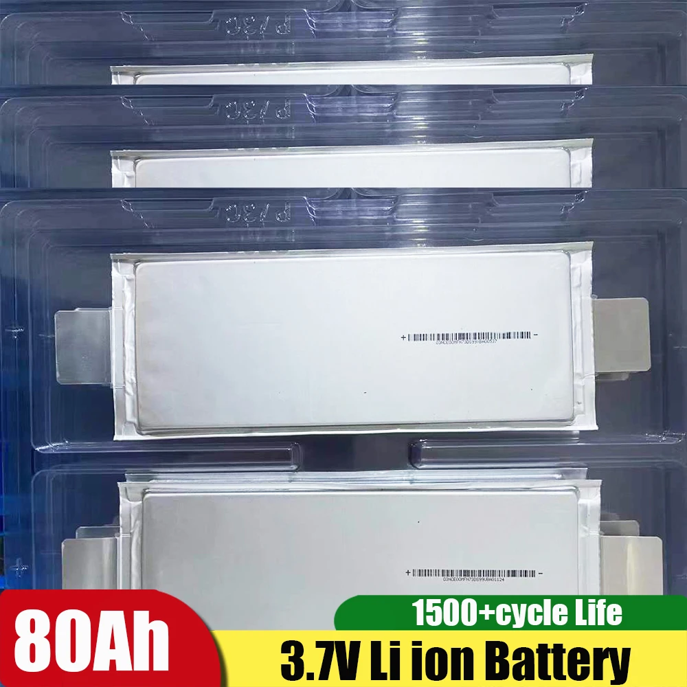 20pcs/lot NEW 3.7V 80ah Electric Car Solar Energy Storage Battery Lithium Polymer Battery DIY 12V 24V 48V 60V