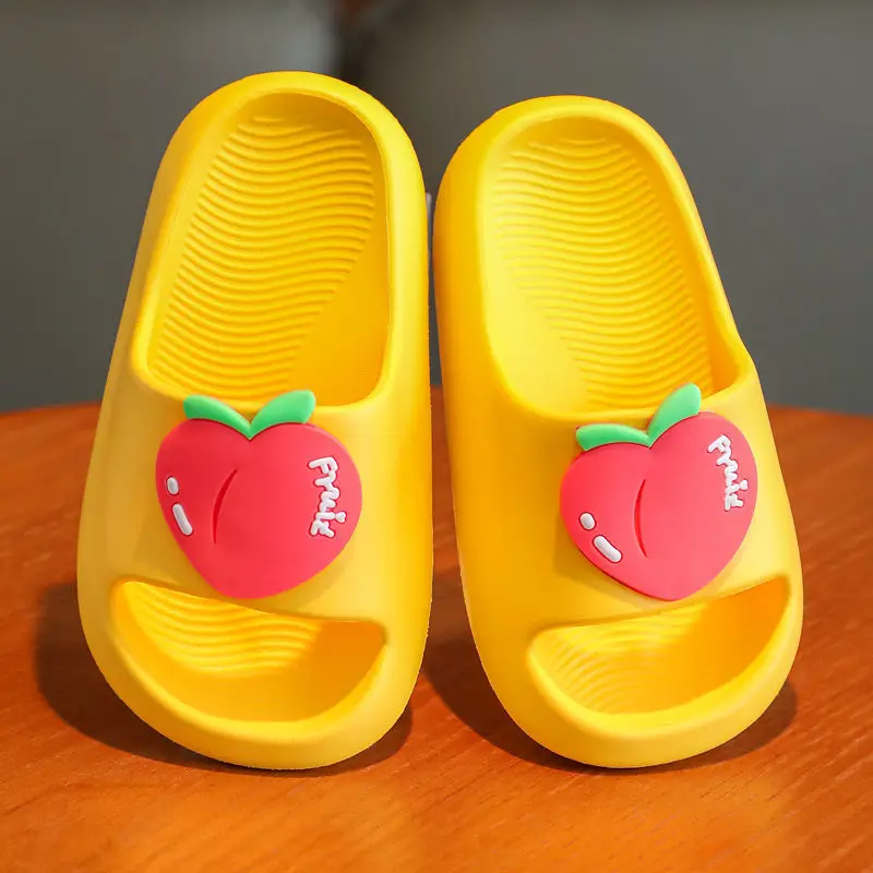  Fruit Sandals Girls' Child Shoe Kid Shoes Children's Summer Soft Bottom Non-slip Indoor Bath Slippers Kids House Slippers