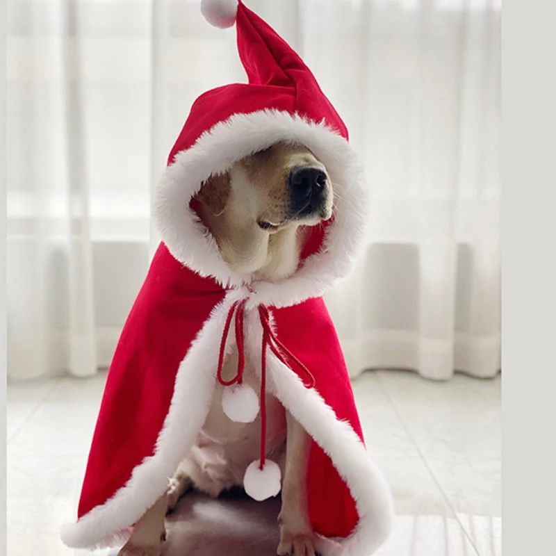 

Christmas Dog Costume Winter Big Dog Large Dog Cloak Golden Retriever Labrador Weimaraner Husky Samoyed Border Collie Pet Coat