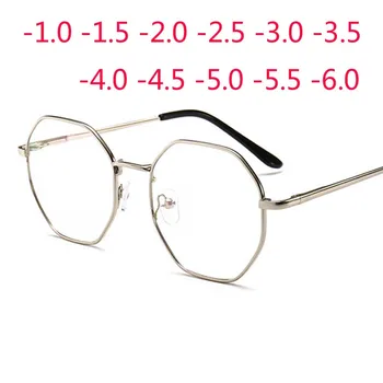 Retro okulary korekcyjne regularny wielokąt – Lady Luxury z filtrem UV