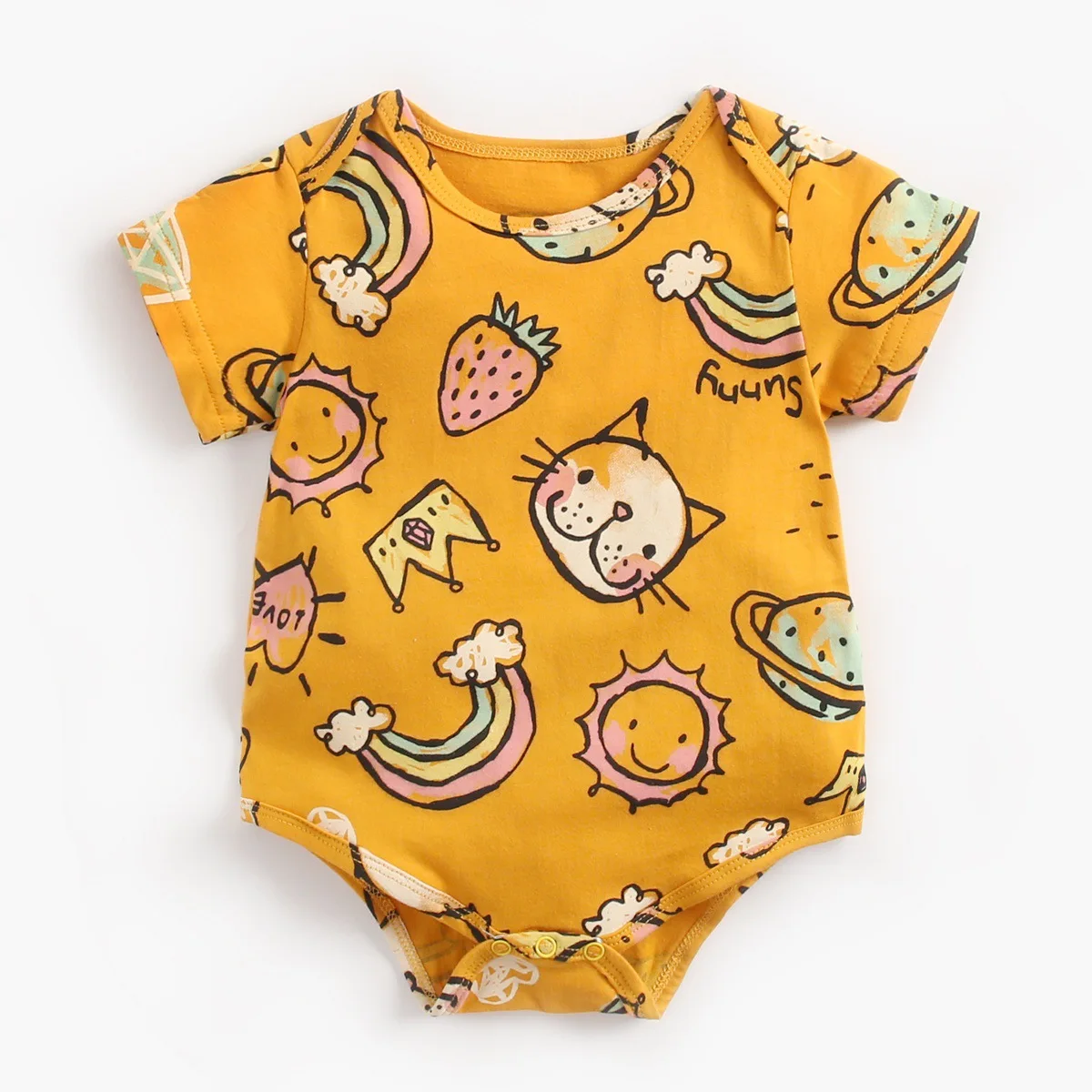 2024 Newborn Baby Bodysuit Children Clothing Twins Fashion Girls Boy Clothes Jumpsuit Girls Clothing Suit Cotton 0-36m Body Bebe