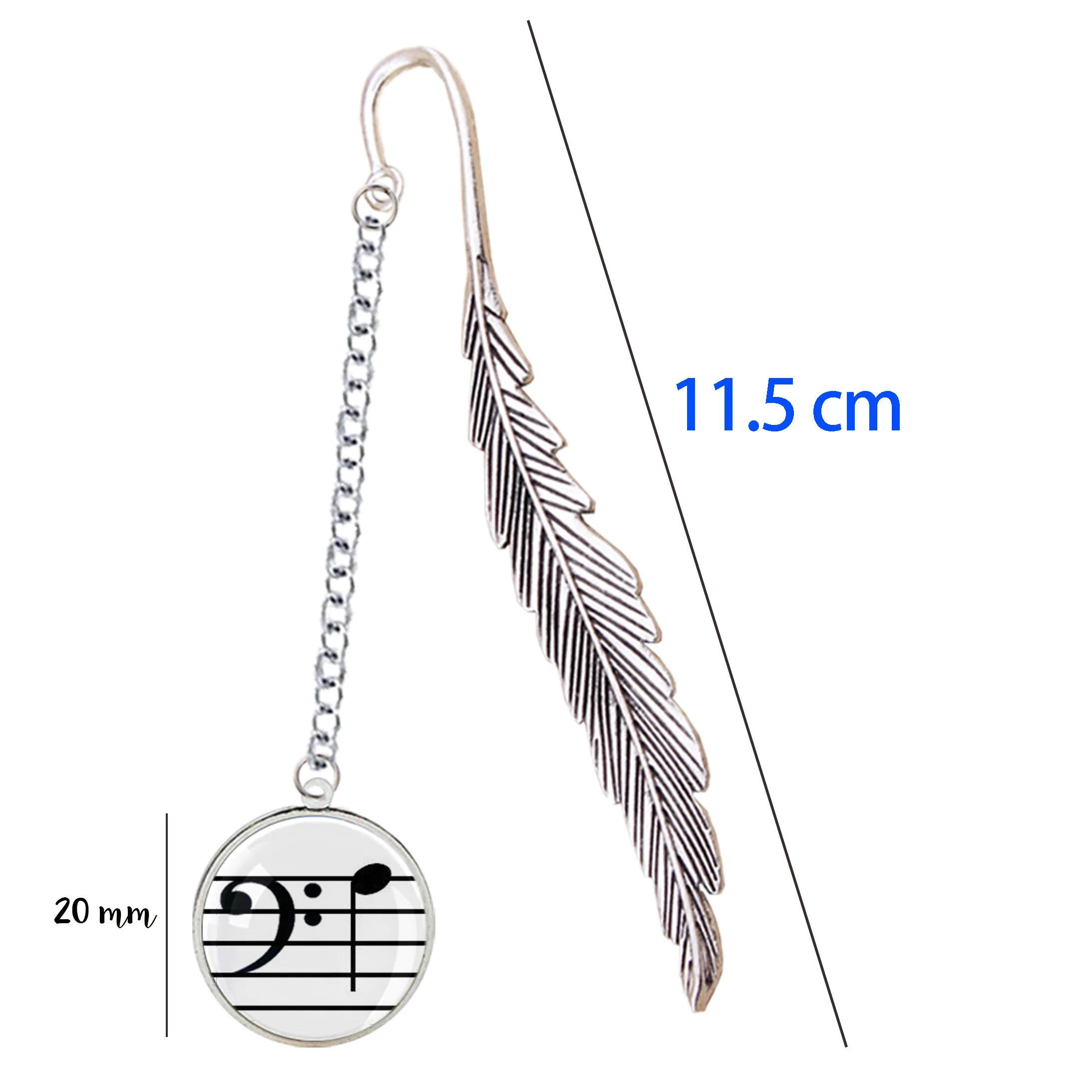 

Music Symbol Bookmark Metal Piano Pendant Natural Notes Sign Double Sharp Clef For Notebook Reading Book Page Clip Accessories