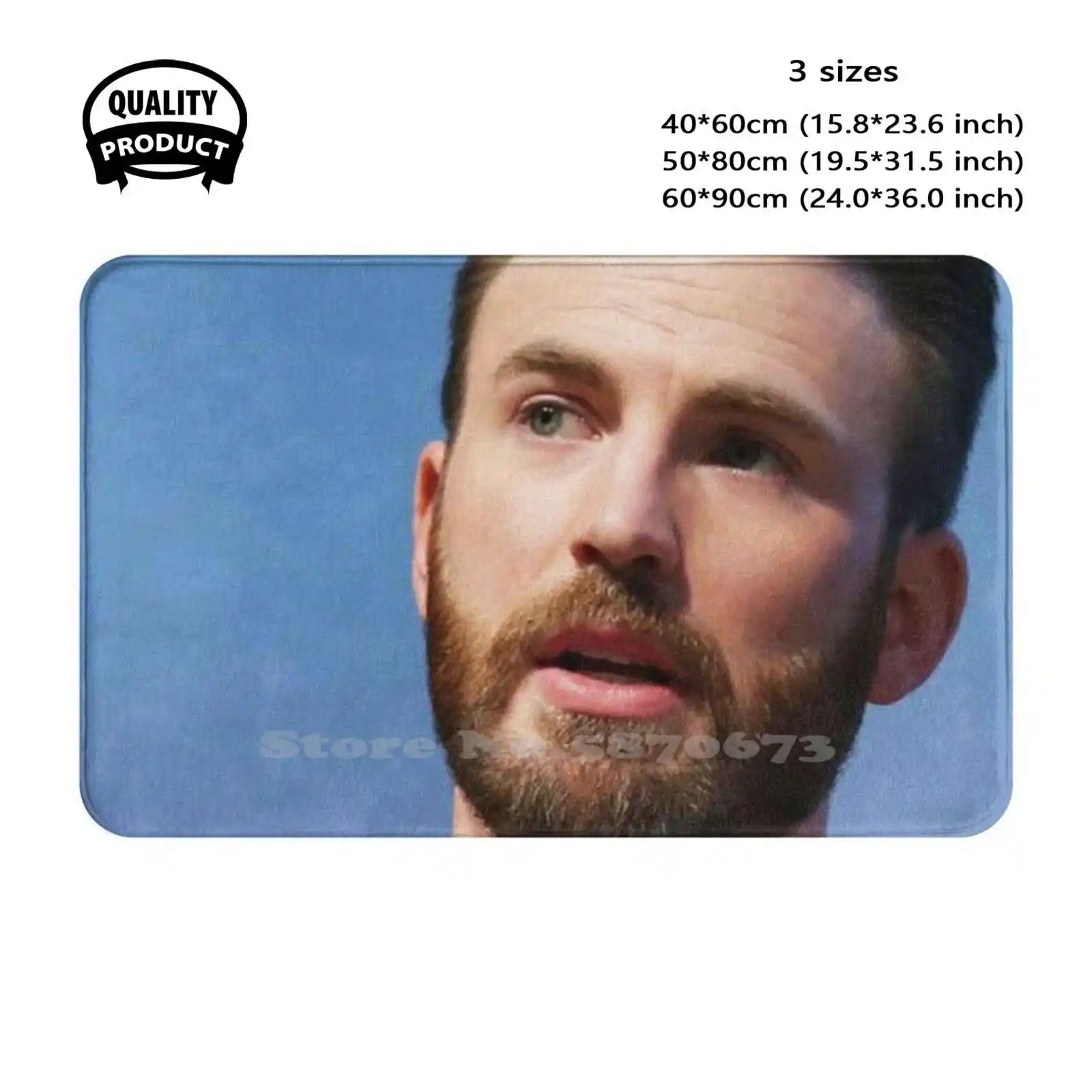 Chris Evans Soft Cushion Home Carpet Door Mat Car Rug Chris Hemsworth Christopher Scarlett Johansson Bucky Civil War Peter