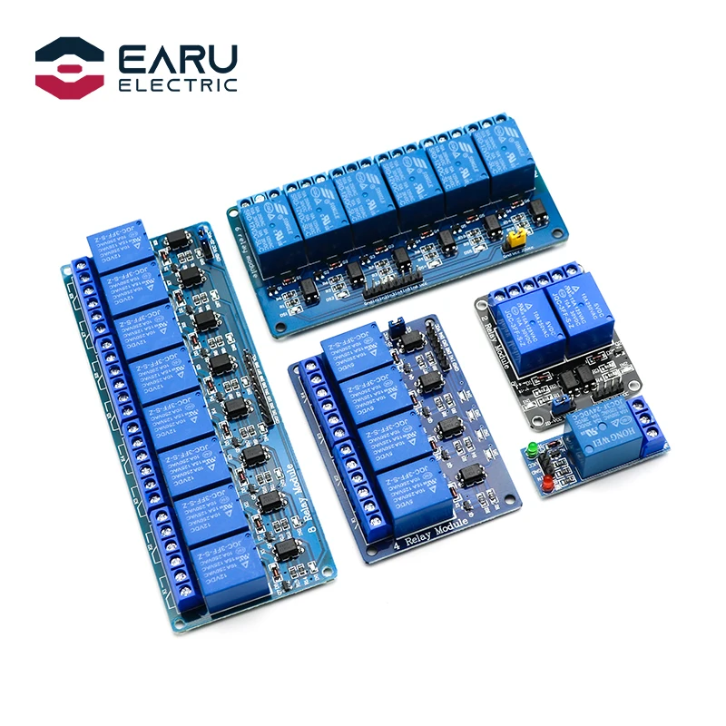 5V 12V 24V Relay Module With Optocoupler Relay Output 1 2 4 6 8 16Way Relay Module For Arduino PLC Automation Equipment Control