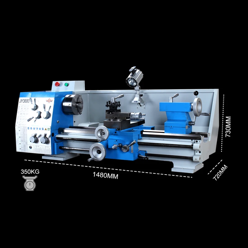 

JY3680 Mini Lathe Metal Industry Desktop High-power Multi-function Household High-precision Metal Processing Machine Tool