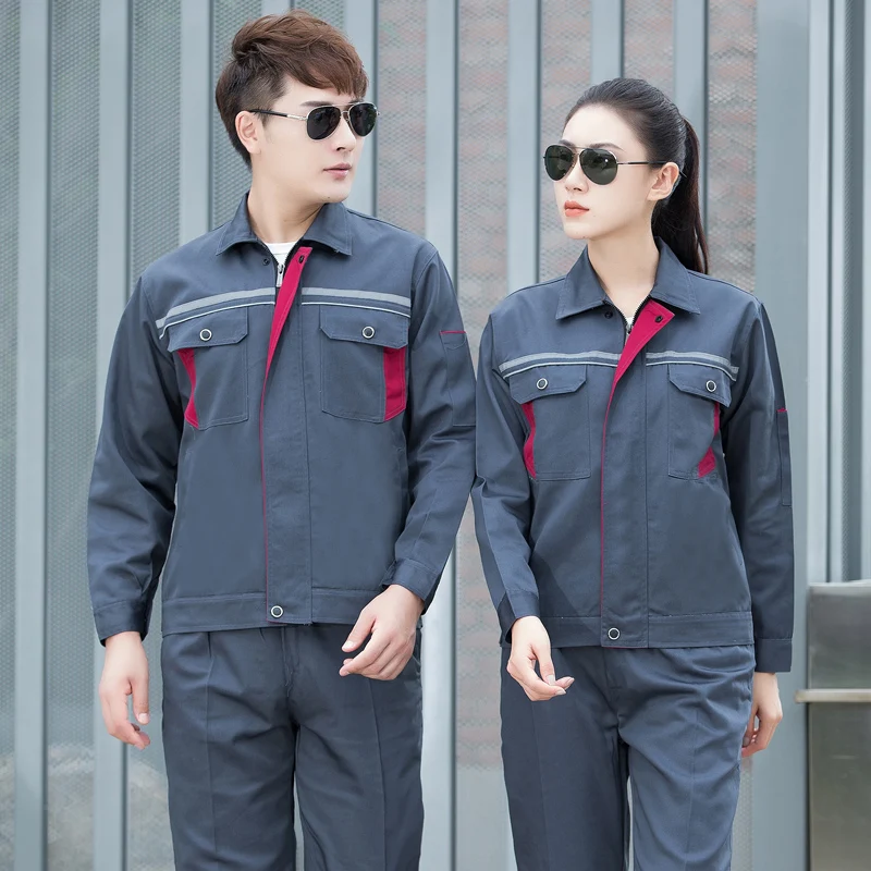 Work Clothing Wear Resistant Workwear Clothes Set Male Female Workshop Factory Uniform Work Clothes Repair Men Coveralls Suit