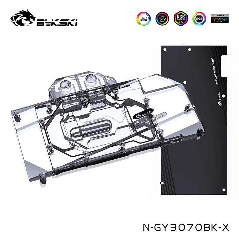 Bykski Watercooler For Galaxy/Gainward Geforce RTX 3070 OC VGA Card ,With Back Plate Full Cover Water Block, N-GY3070BK-X