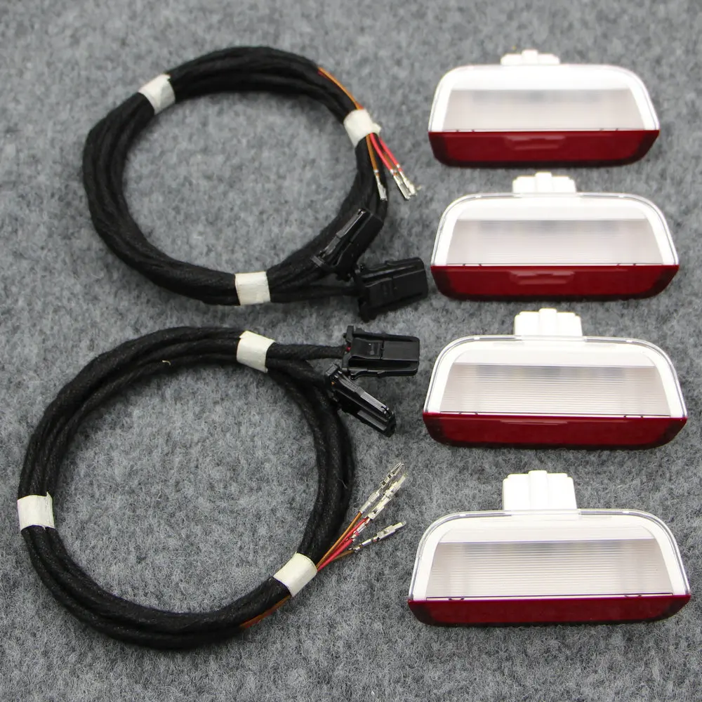 LED Porta Luz de Advertência Cabo, Porta Lâmpada, Aplicar a CC, Jetta, Passat, B8L, Tiguan, Teramont, Golf 7, MK7, 3ED, 947, 411, 3ED, 947, 411