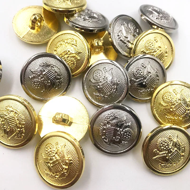 20PCS/pack 20MM Gold/Silver Anchor Buttons Plastic Sewing Accessory Shank Button Garment Clothing PT351