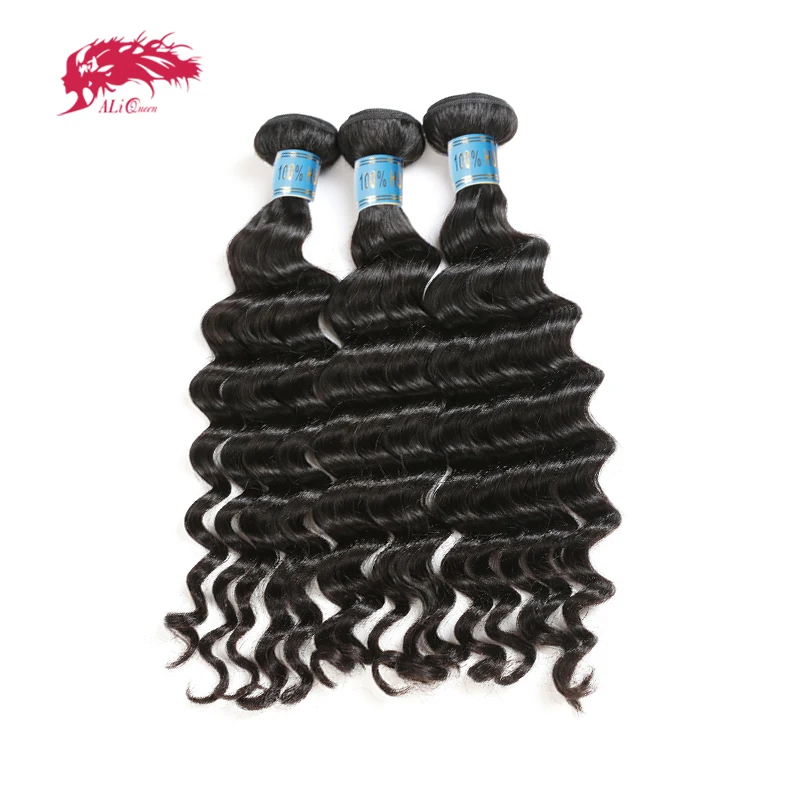 

Ali Queen Hair Peruvian Virgin Human Hair Bundles Weave Natural Wave 3/4Pcs 12-28 Inch Hair Extensions Natural Color Hair Weaves