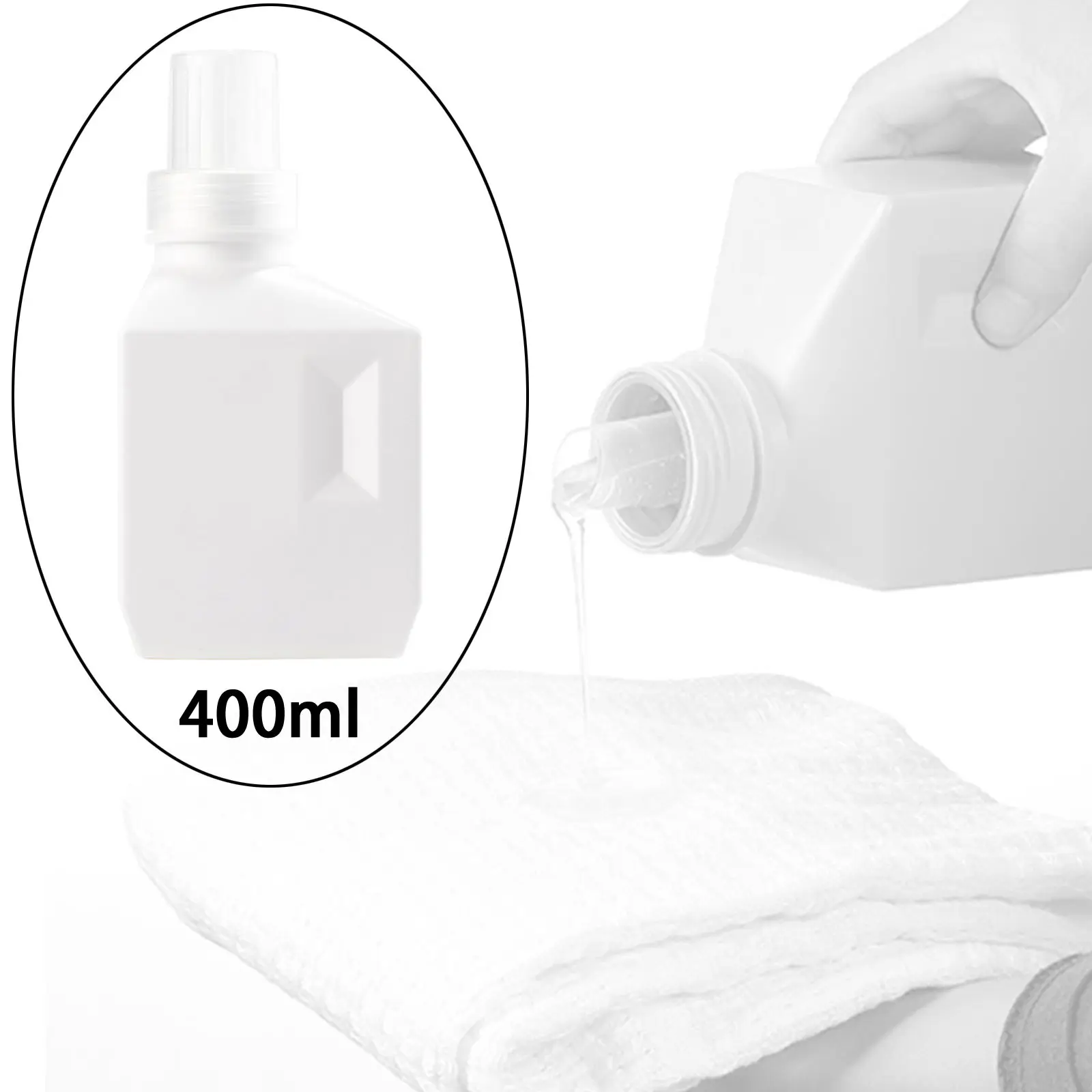 Empty Plastic Laundry Bottle with Label for Softener Detergent Sub Bottling Agent Storage Box Large Capacity Bottles Scent