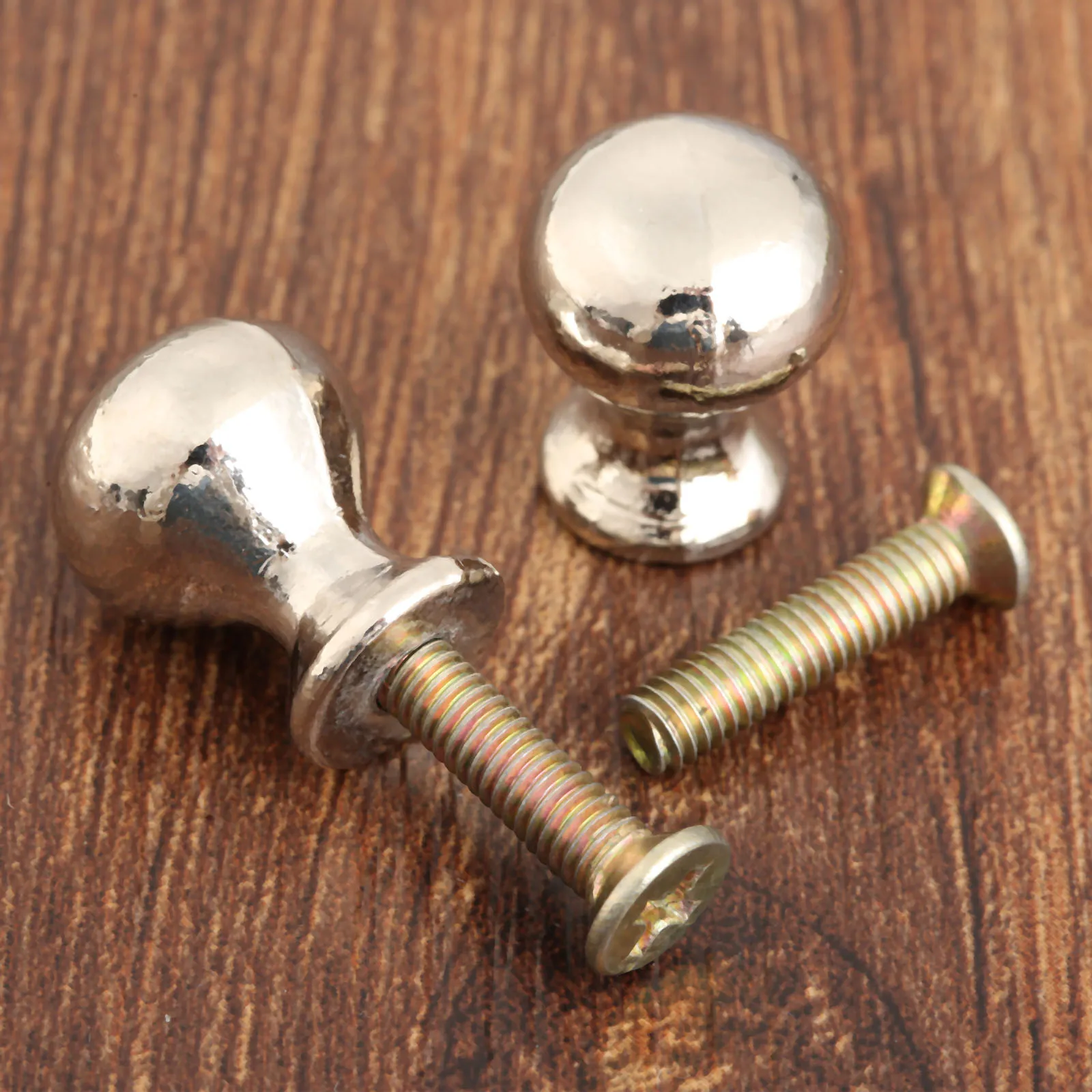 2pcs Mini Pull Knobs Silver Alloy Antique small Handle 18*14mm Drawer Cabinet Cupboard Decorative Furniture Hardware w/screws