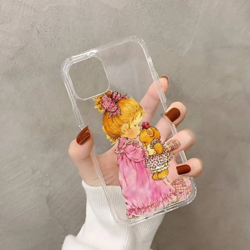 Sarah Kay Little Girl Phone Case for iphone 13 11 12 pro XS MAX 8 7 6 6S Plus X 5S SE 2020 XR case