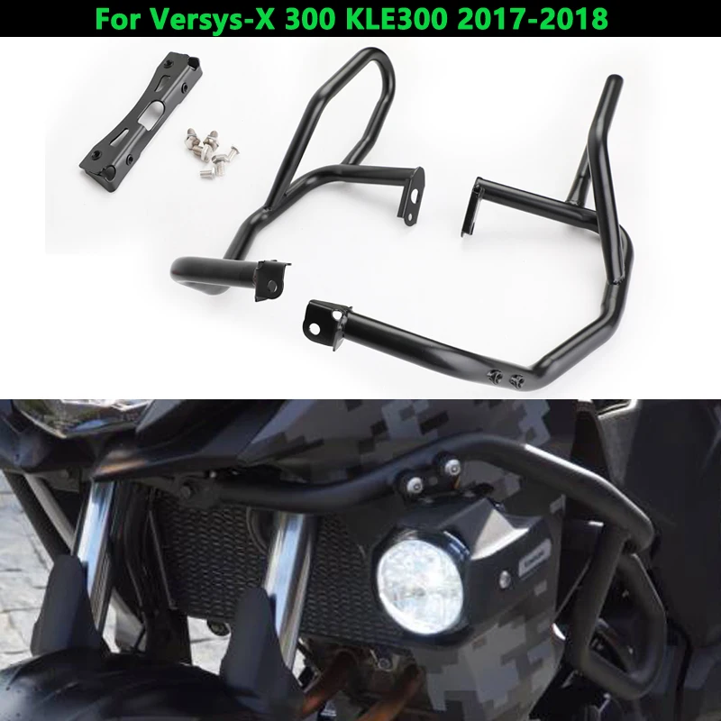 Artudatech For KLE300 Engine Guard Bumper Anti Collision For Kawasaki KLE 300 Versys X300 2017 2018 X-300 Accessories